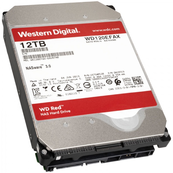Western Digital Red, SATA 6G, Intellipower, 3.5 inches - 12 TB