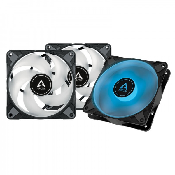 Arctic P12 PWM PST RGB fans - 120mm, pack of 3