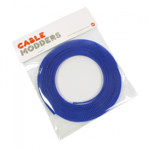 UV Blue Cable Modders U-HD Retail Pack Braid Sleeving - 8mm x 5 meters