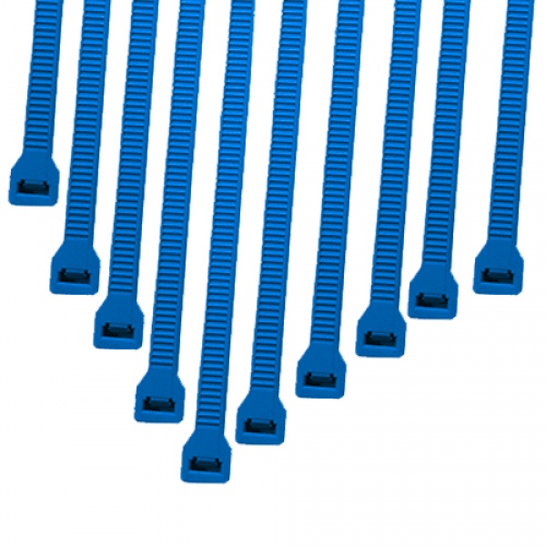 Cable Modders 2.4 x 100mm Cable Ties 10 Pack - Blue