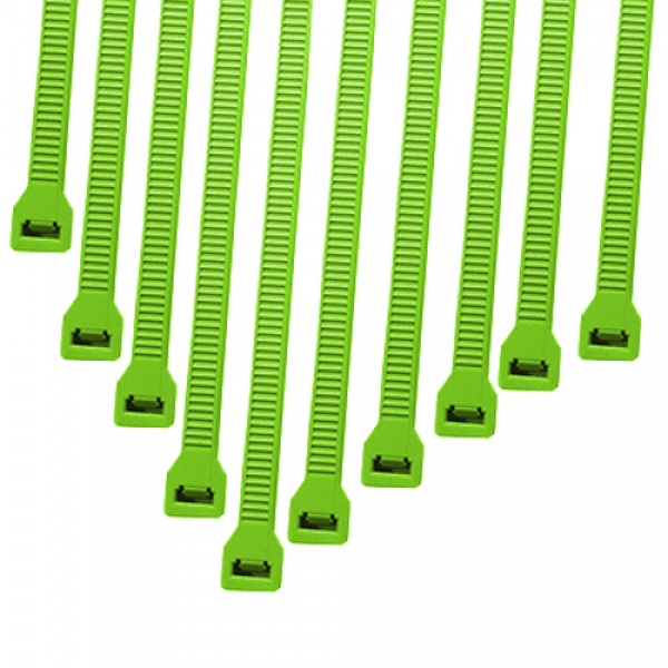 Cable Modders 2.4 x 100mm Cable Ties 10 Pack - Green