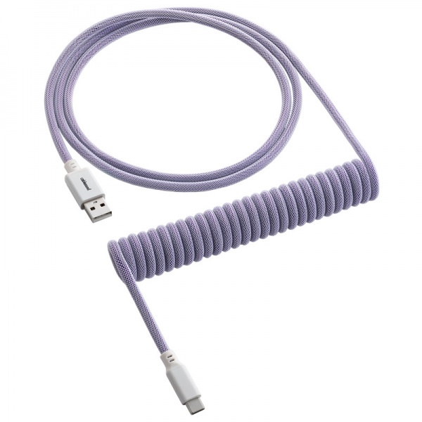 CableMod Classic Coiled Keyboard Cable USB-C to USB Type A, Rum Raisin - 150cm