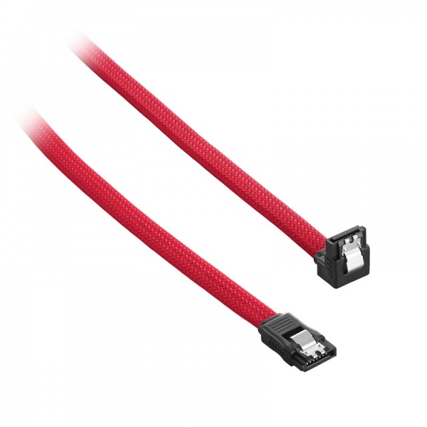 CableMod ModMesh Right Angle SATA 3 Cable 60cm - red