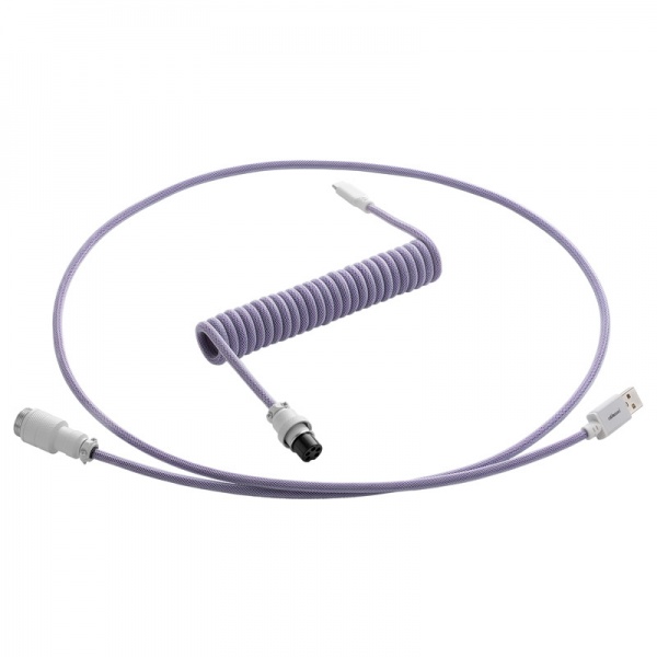 CableMod Pro Coiled Keyboard Cable USB-C to USB Type A, Rum Raisin - 150cm