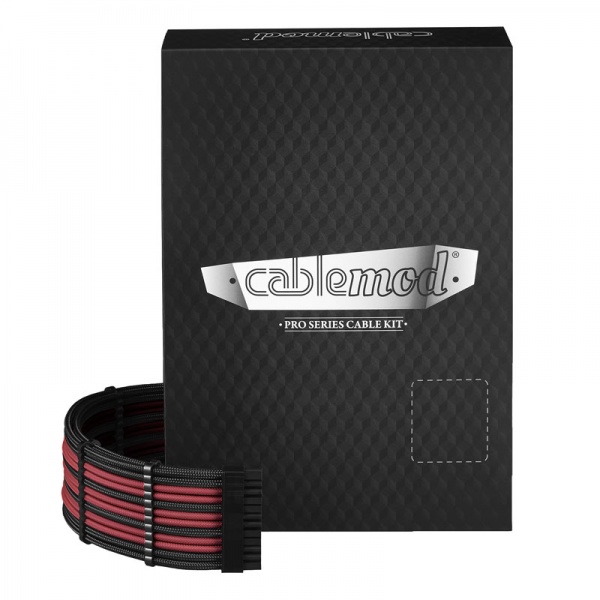 CableMod PRO ModMesh C-Series AXi, HXi and RM Cable Kit - Black / Blood Red