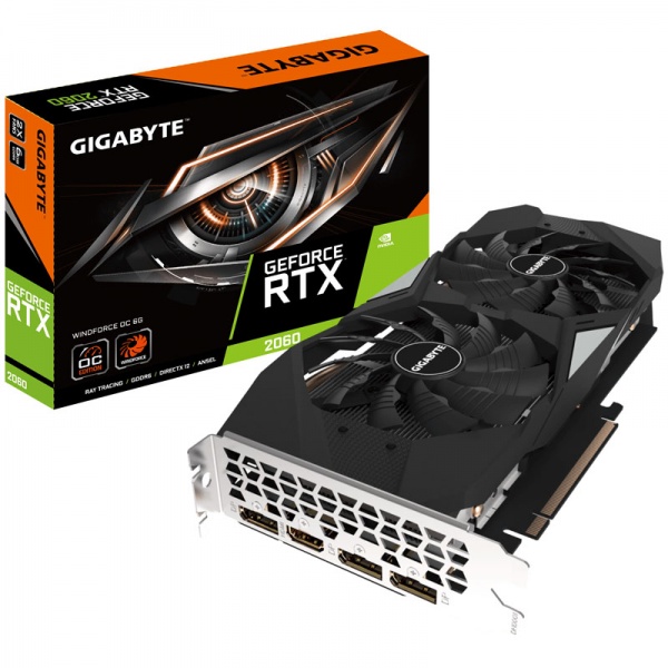Gigabyte GeForce RTX 2060 WindForce OC 6G (Rev. 2.0), 6144 MB GDDR6