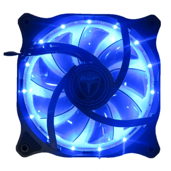 120mm AVP Xtreme Flow, 15x Blue LED Case Fan - 1200RPM (120x120x25mm)