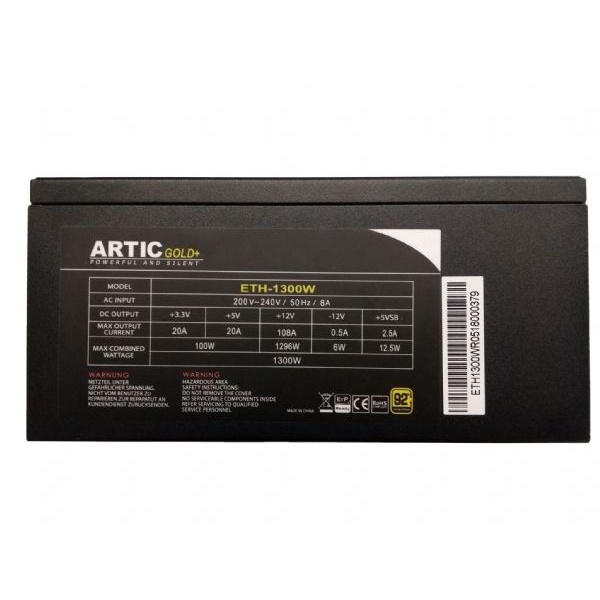 Artic Gold 1300W 92% Efficient Power Supply