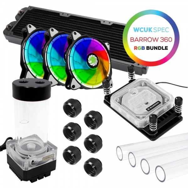 WCUK Spec Eclipse RGB Barrow Hard Tube PRO 360 Watercooling Kit