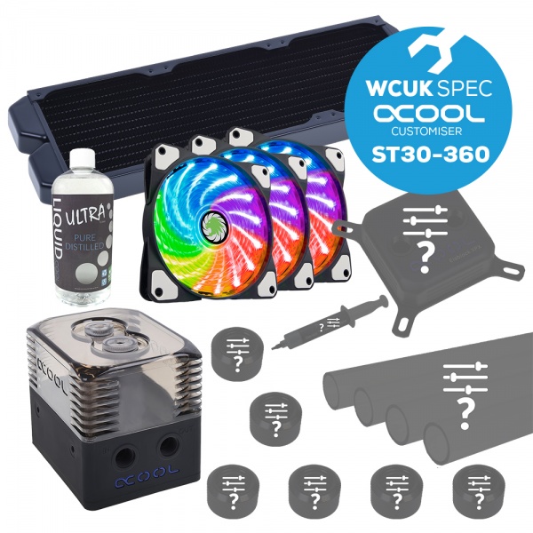 WCUK Spec ST30-360 Alphacool Customised Watercooling Kit
