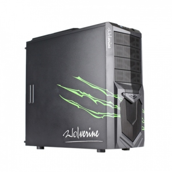 WCUK Starter AvP Wolverine Green 120 Watercooled Tower Case - Black ...