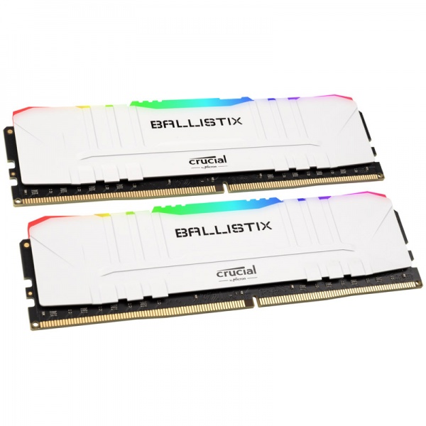 Crucial Ballistix RGB white, DDR4-3600, CL16 - 16 GB dual kit