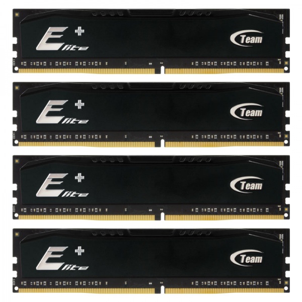 Team Group Elite Plus Series black, DDR4-2133, CL15 - 16 GB Kit