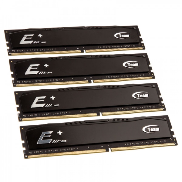 Team Group Elite Plus Series black, DDR4-2400, CL16 - 16GB Kit