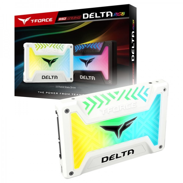 Team Group T-Force Delta RGB 2.5 inch SSD, SATA 6G - 500 GB, white