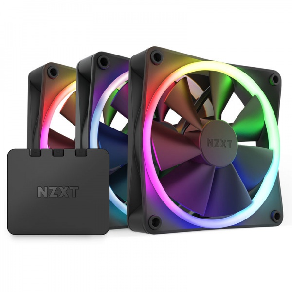 NZXT 120 mm Aer RGB 3 Triple Black [RF-R12TF-B1] from WatercoolingUK