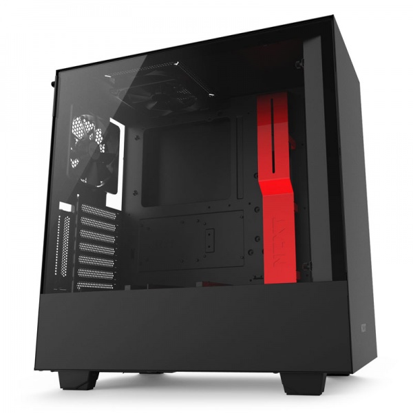 NZXT H500i Matte Black/Red Mid Tower Case