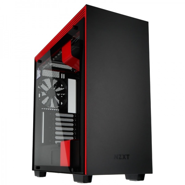 NZXT H700i Matte Black/Red Mid Tower Case