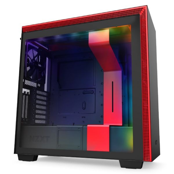 NZXT H710i Matte Black / Red Mid Tower Case