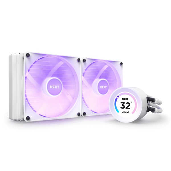 NZXT Kraken Elite 280 White RGB Fans CPU Liquid Cooler