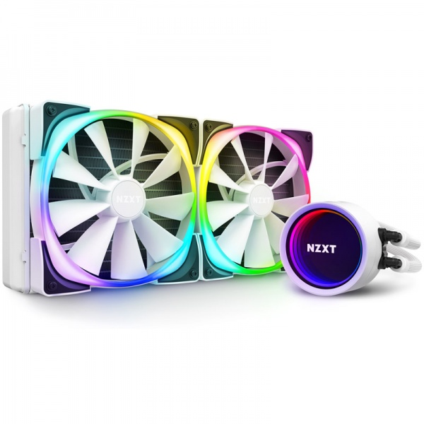 NZXT Kraken X63 RGB Complete Water Cooling - 280mm, white [WASE-532] from  WatercoolingUK