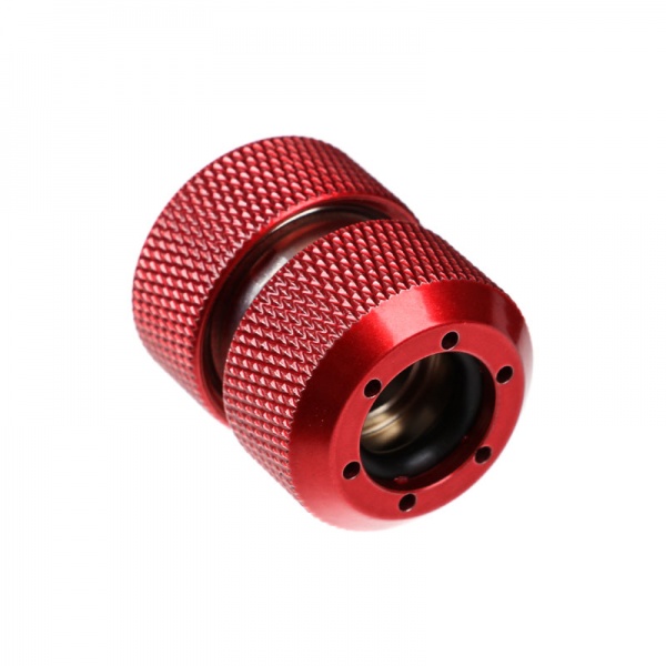 PrimoChill turret connector for 2 x 13 mm OD - Candy Red