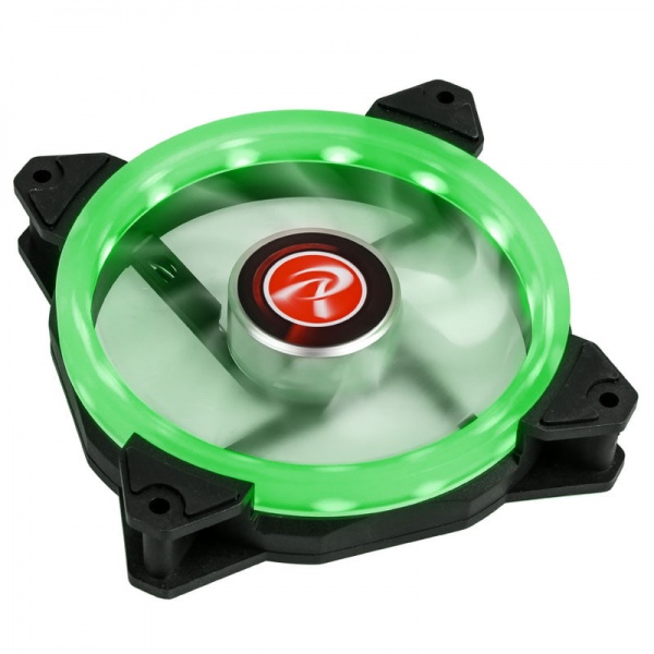 Raijintek IRIS 12 LED fan, green - 120mm