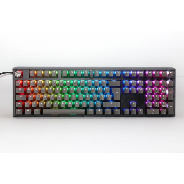 Ducky Channel One 3 Aura Black (UK) - Full Size - Cherry Silent Red