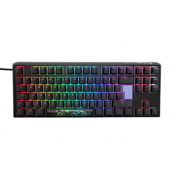 Ducky Channel One 3 Classic Black (UK) - TKL 80% - Cherry Clear