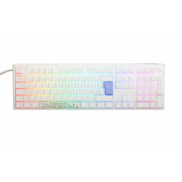 Ducky Channel One 3 Pure White (UK) - Full Size - Cherry Blue