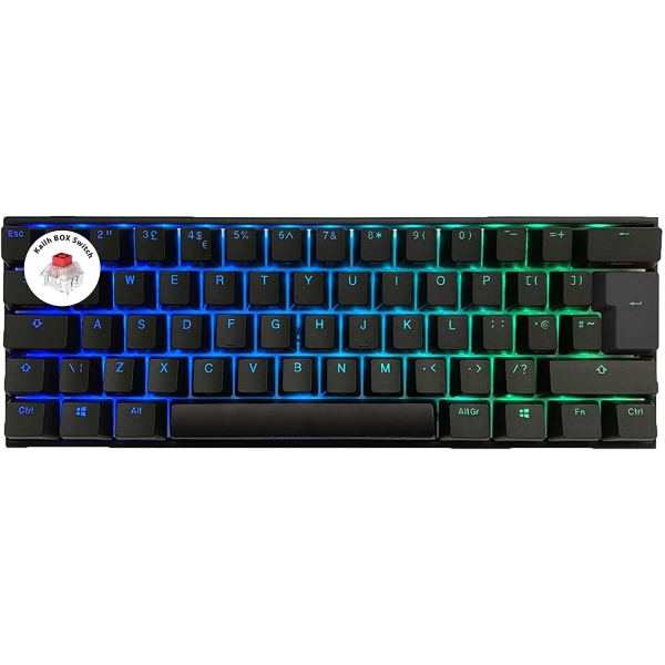 Ducky One2 Mini Kailh BOX Red Switch RGB Backlit UK Layout Keyboard