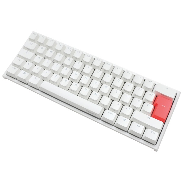 Ducky White One2 Mini RGB Backlit Black Cherry MX Switch Mechanical Keyboard