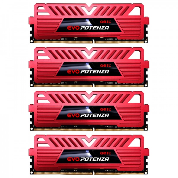 GeIL EVO Potenza Series Red, DDR4-3000, CL16 - 16 GB Kit 