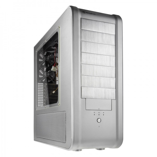 Silverstone SST-TJ07S-W USB 3.0 Temjin Big Tower - silver Window