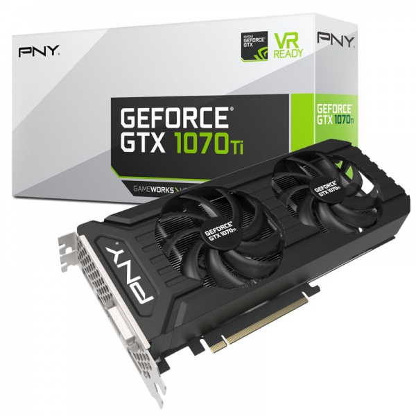 PNY GeForce GTX 1070 Ti dual fan, 8192 MB GDDR5