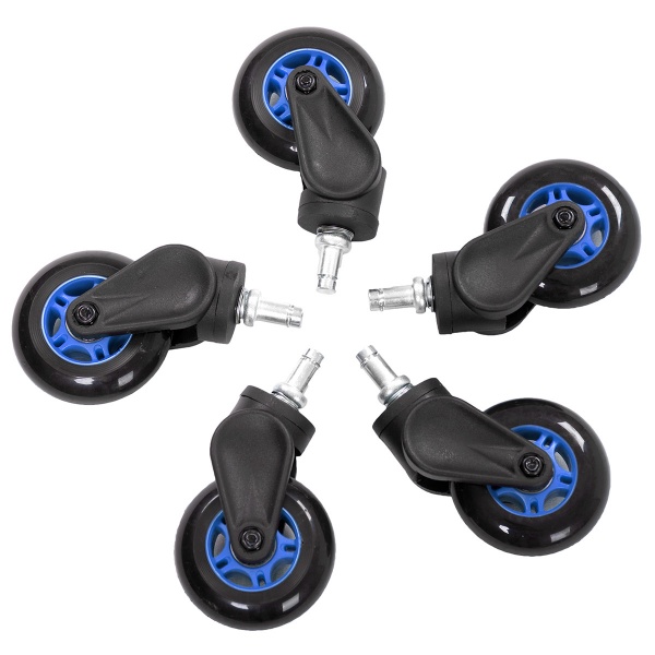 AKRACING Rollerblade Caster Wheels Set of 5 - Blue