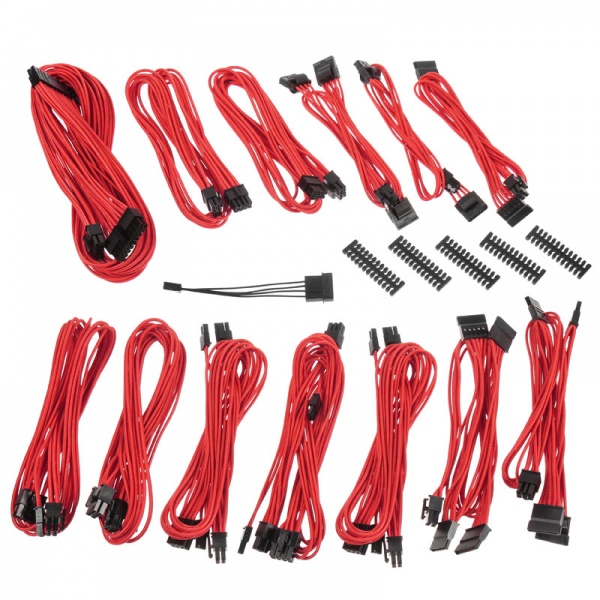 BitFenix Alchemy 2.0 PSU Cable Kit, SSC Series - red