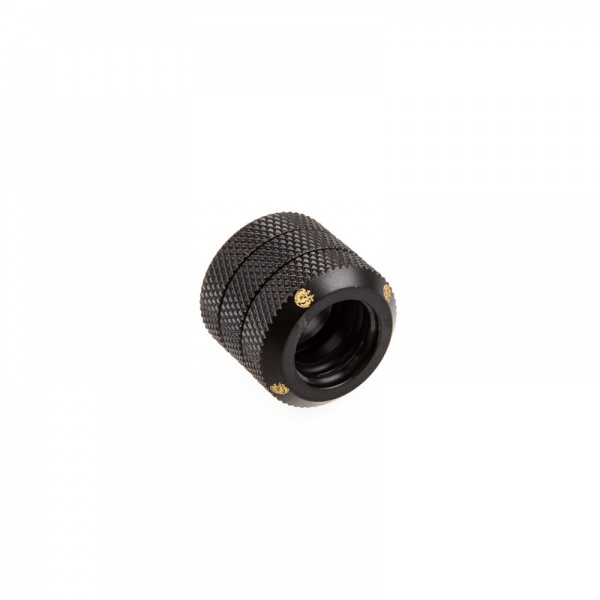 Bitspower Dual Adapter for Acryl Tubes OD 12mm - carbon black 