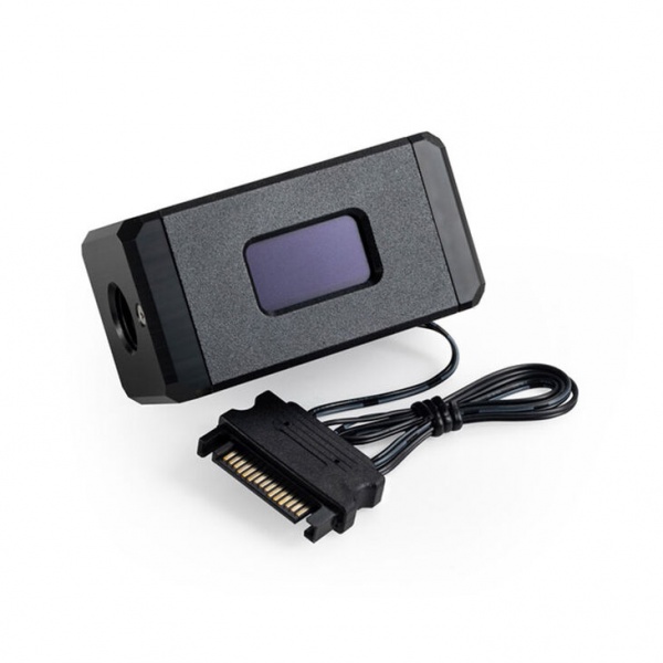 Bitspower flow sensor, 2x G1/4 inch connections, OLED display