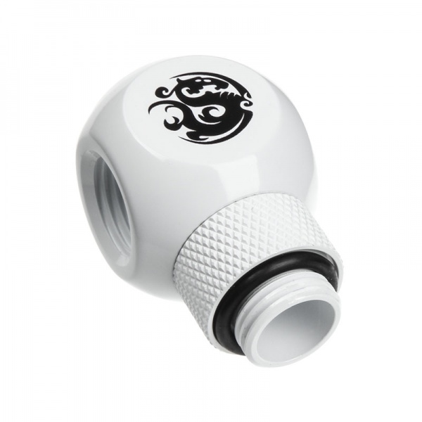BitsPower Q adapter G1/4 to 3 x 1/4 inch IG - rotate, white