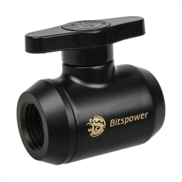 Bitspower Ball Valve 1/4 inch - Black Carbon