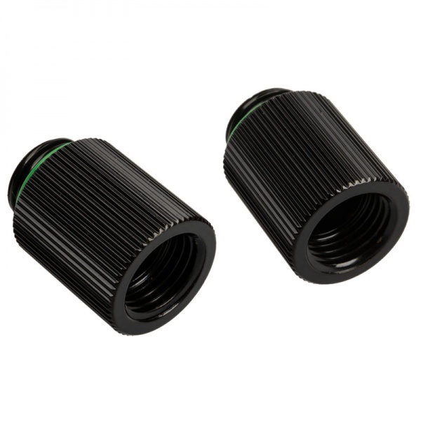 BitsPower Touchaqua adapter straight G1 / 4 inch male to G1 / 4 inch female - 2-pack, 20mm, black