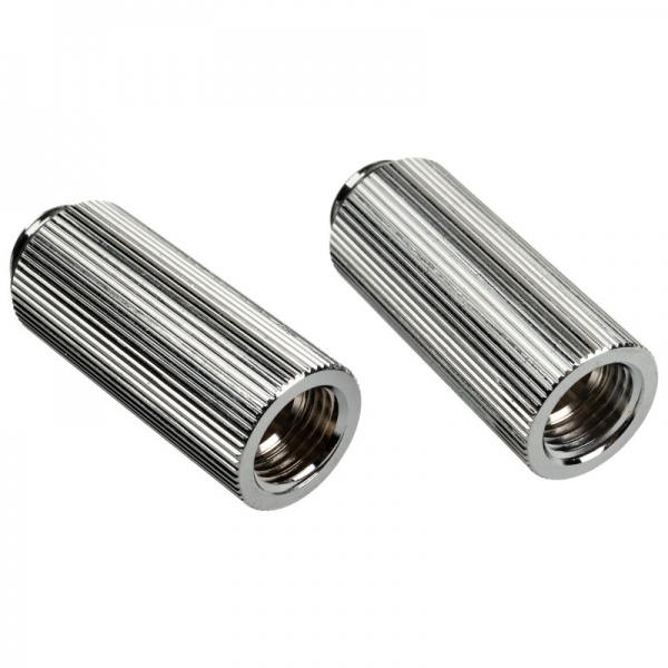 BitsPower Touchaqua adapter straight G1 / 4 inch male to G1 / 4 inch female - 2-pack, 40mm, silver