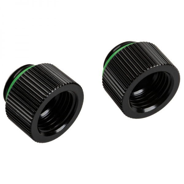 BitsPower Touchaqua adapter straight G1 / 4 inch male to G1 / 4 inch female - 2-pack, 10mm, black
