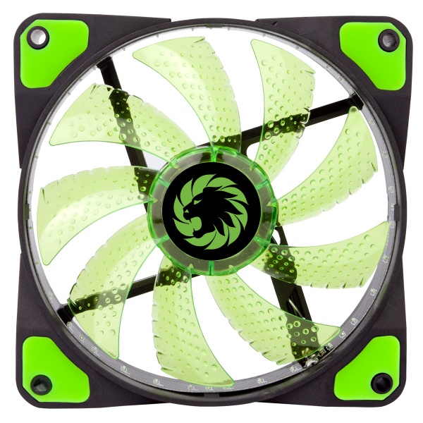 Game Max Mistral 32 x Green LED 12cm Cooling Fan