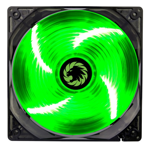 Game Max Sirocco 4 x Green LED 12cm Cooling Fan