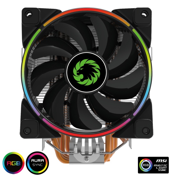 Game Max Gamma 500 Rainbow ARGB CPU Cooler Aura Sync