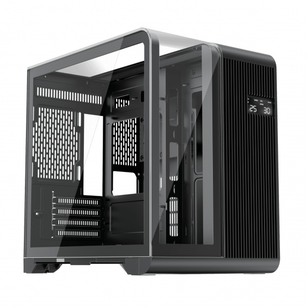 1st Player RT5 Micro ATX Tempered Glass Pannel Case - Black