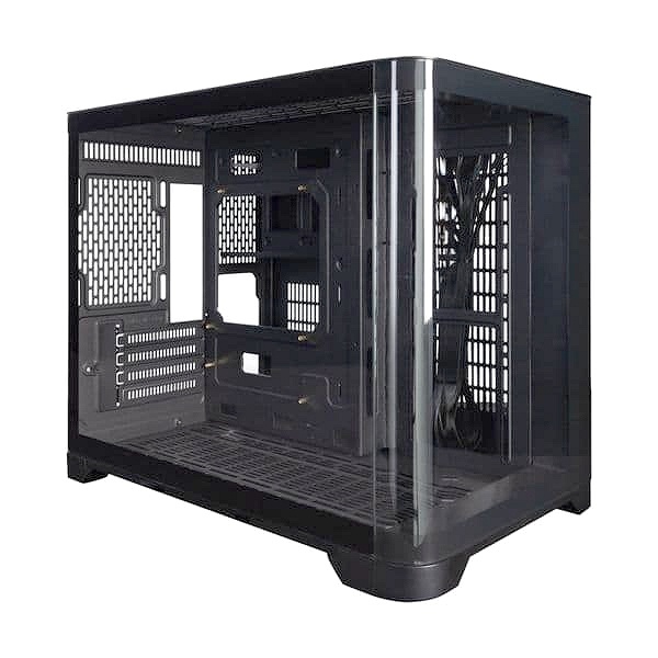 1st Player UV6 Micro ATX Case with U-Shaped Panoramic Panel - Black