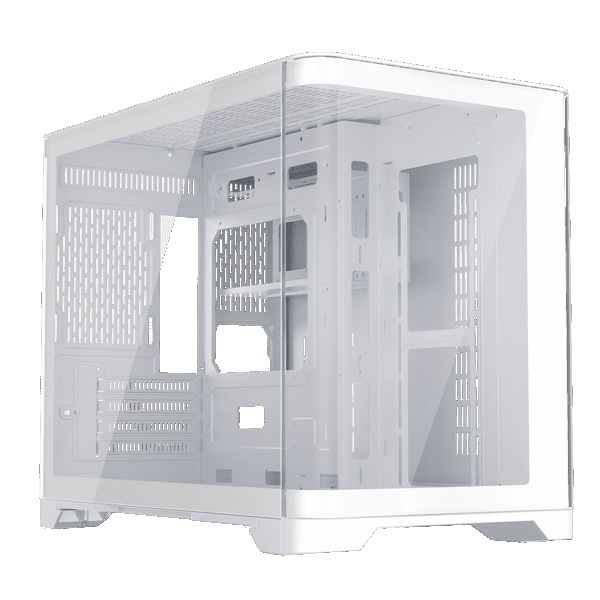 1st Player UV6 Micro ATX Case with U-Shaped Panoramic Panel - White